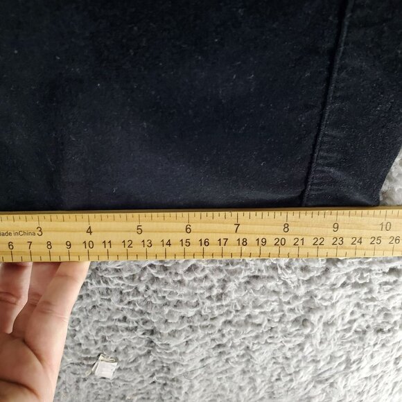 Nygard Jeans Womens 12 Black Stretch Corduroy Straight Leg - Picture 7 of 9